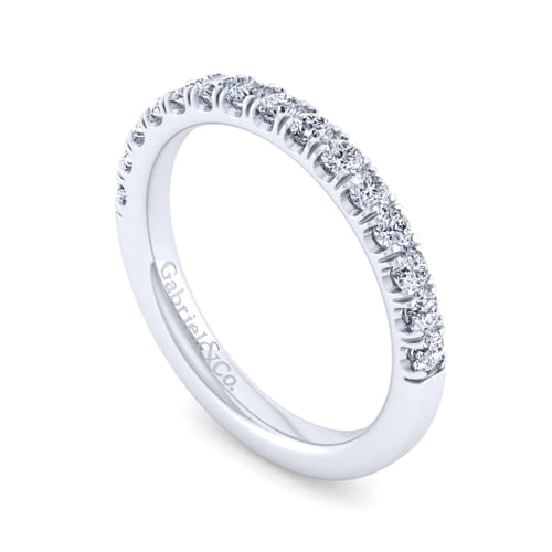 14K White Gold Matching Wedding Band
