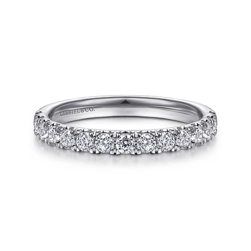 14K White Gold Matching Wedding Band