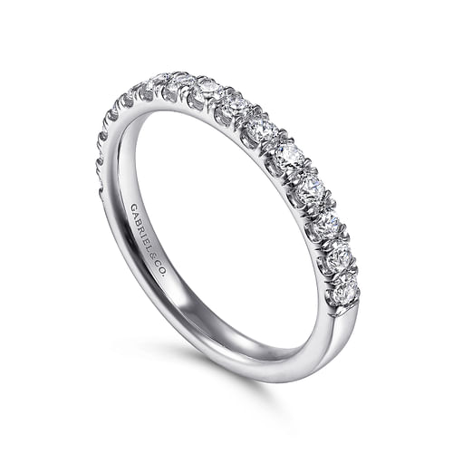 14K White Gold Matching Wedding Band