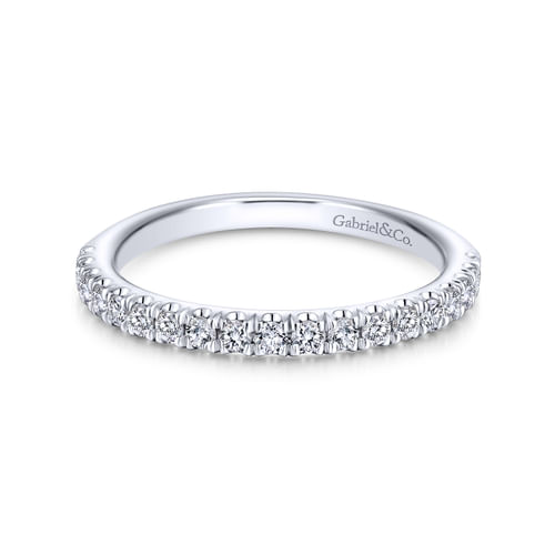 14K White Gold Matching Wedding Band