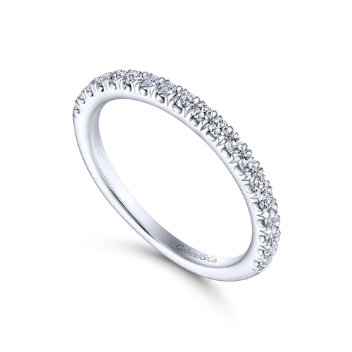 14K White Gold Matching Wedding Band