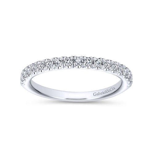 14K White Gold Matching Wedding Band