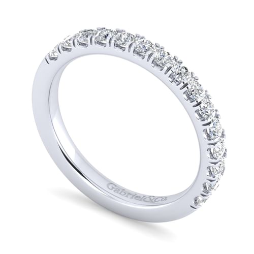 14K White Gold Matching Wedding Band