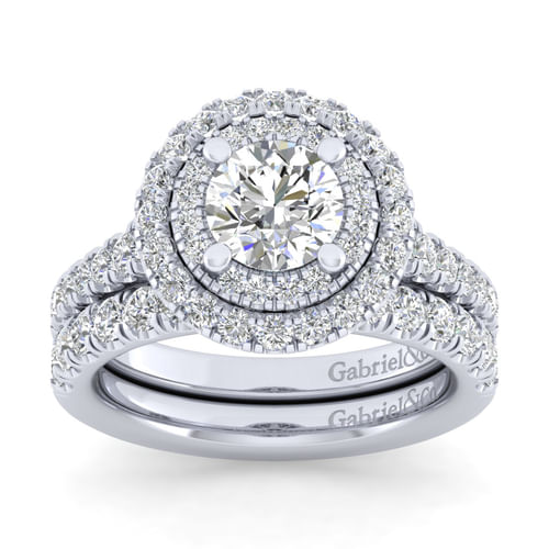 14K White Gold Matching Wedding Band