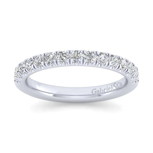 14K White Gold Matching Wedding Band