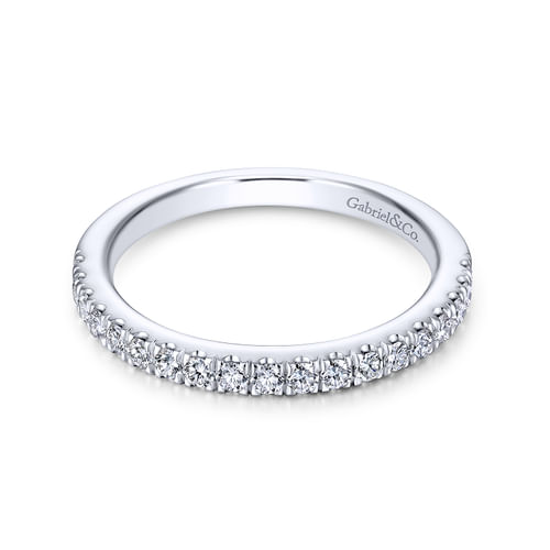 14K White Gold Matching Wedding Band