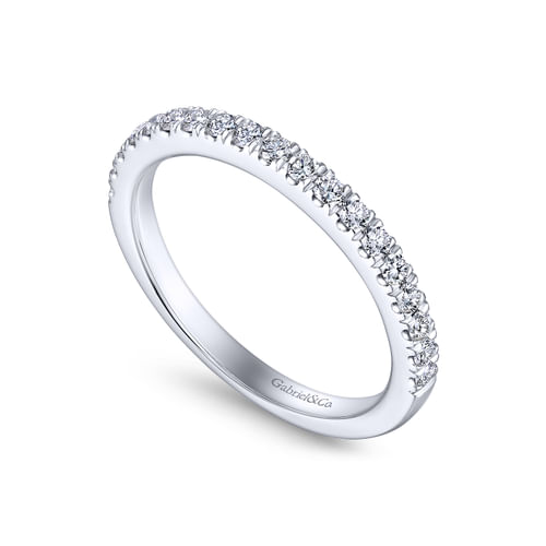 14K White Gold Matching Wedding Band