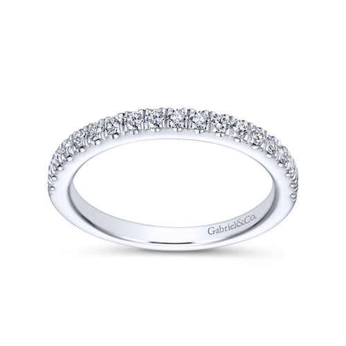 14K White Gold Matching Wedding Band