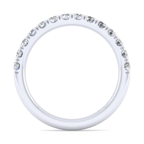14K White Gold Matching Wedding Band