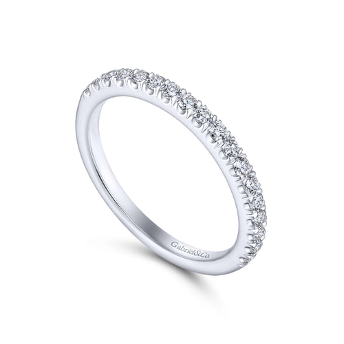 14K White Gold Matching Wedding Band