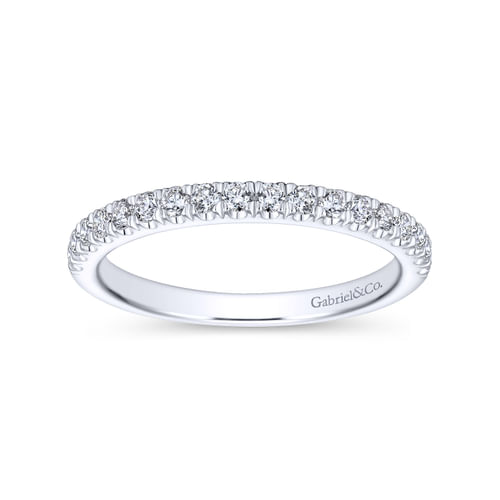 14K White Gold Matching Wedding Band