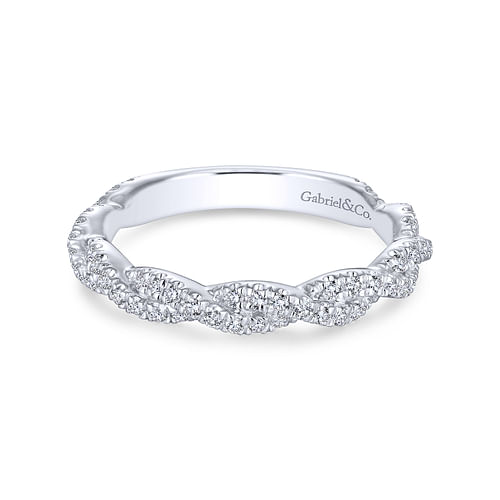 14K White Gold Matching Wedding Band