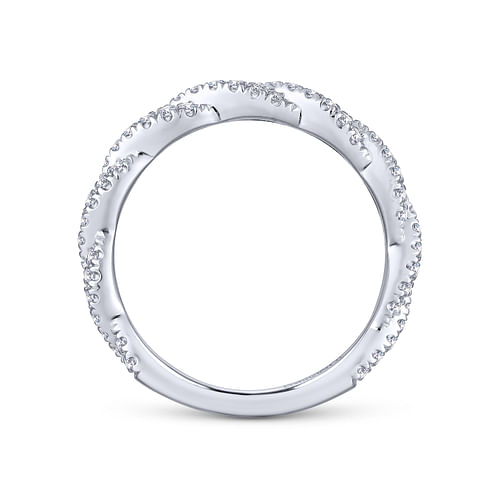 14K White Gold Matching Wedding Band