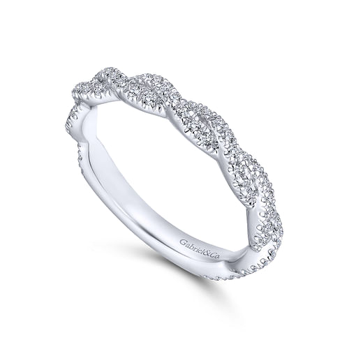 14K White Gold Matching Wedding Band