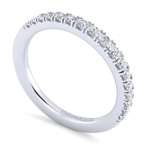 14K White Gold Matching Wedding Band