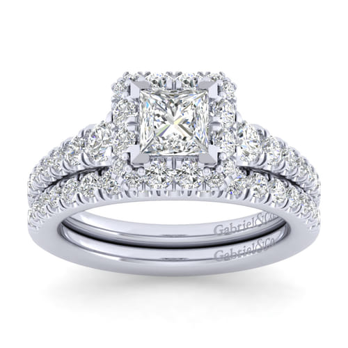 14K White Gold Matching Wedding Band