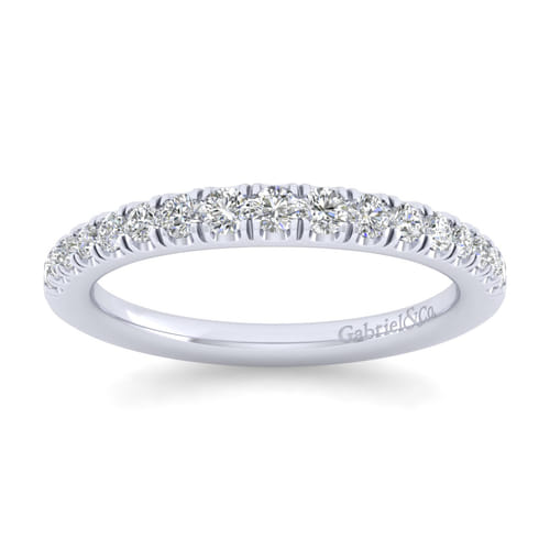 14K White Gold Matching Wedding Band