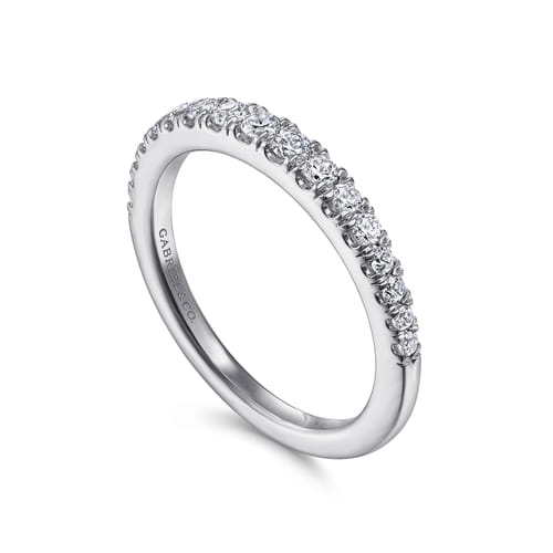 14K White Gold Matching Wedding Band