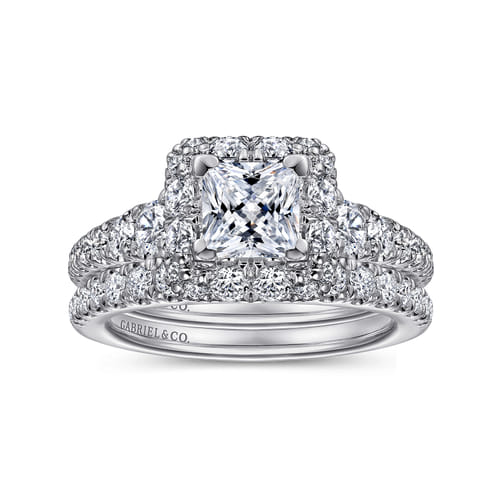 14K White Gold Matching Wedding Band