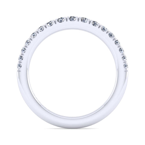 14K White Gold Matching Wedding Band