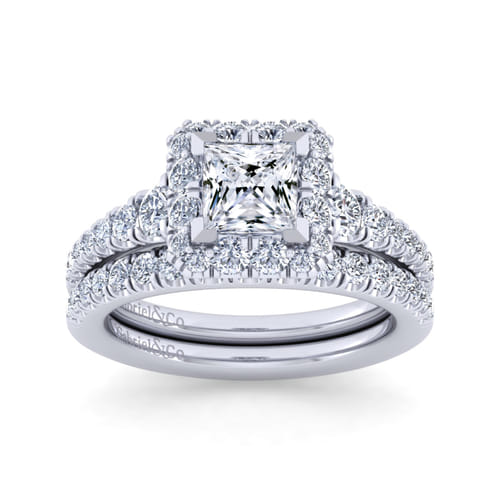 14K White Gold Matching Wedding Band