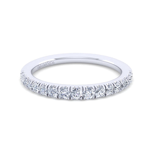 14K White Gold Matching Wedding Band