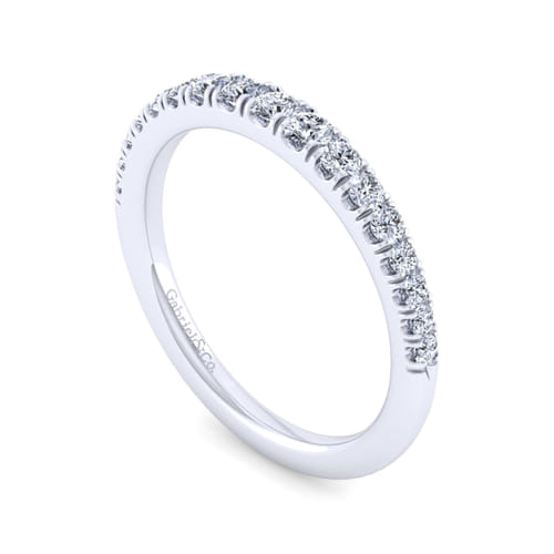 14K White Gold Matching Wedding Band