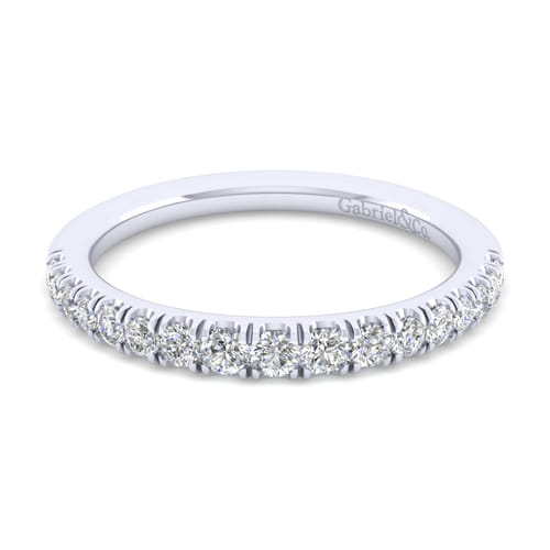 14K White Gold Matching Wedding Band
