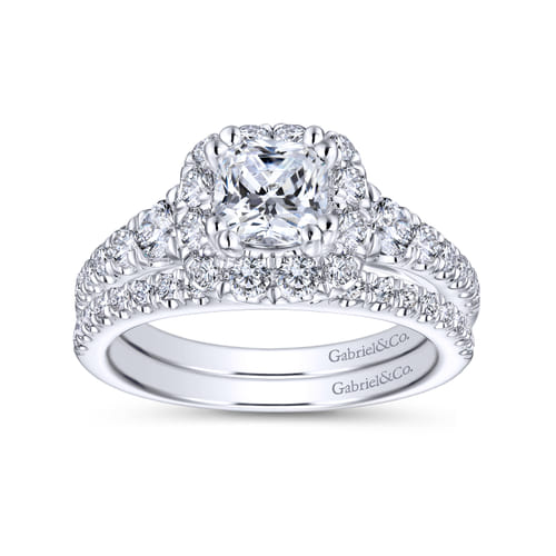 14K White Gold Matching Wedding Band