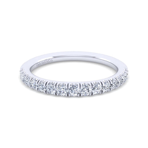 14K White Gold Matching Wedding Band