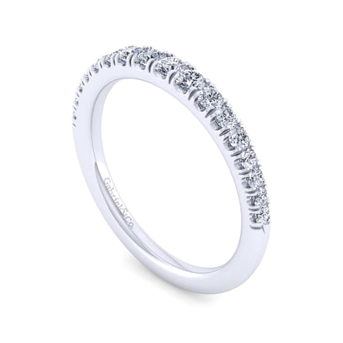 14K White Gold Matching Wedding Band