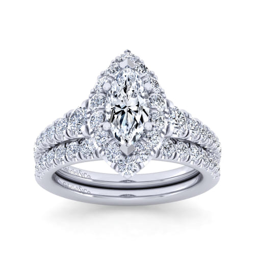 14K White Gold Matching Wedding Band