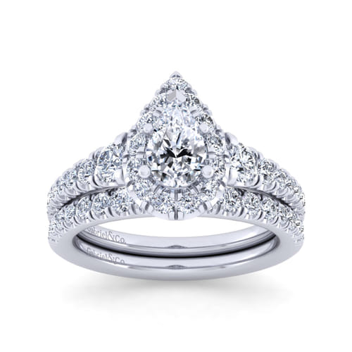 14K White Gold Matching Wedding Band