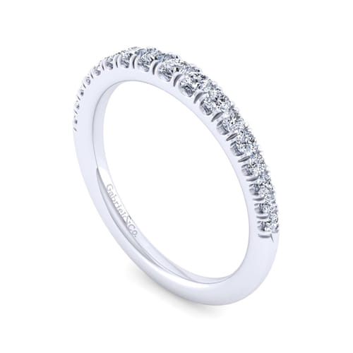 14K White Gold Matching Wedding Band
