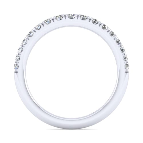 14K White Gold Matching Wedding Band