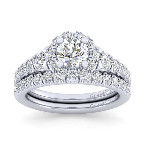 14K White Gold Matching Wedding Band