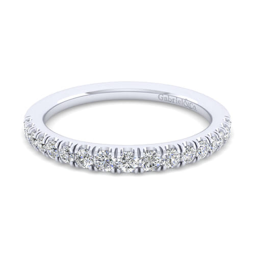 14K White Gold Matching Wedding Band
