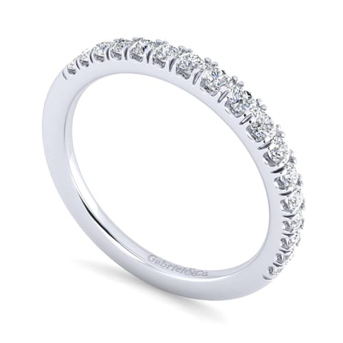 14K White Gold Matching Wedding Band