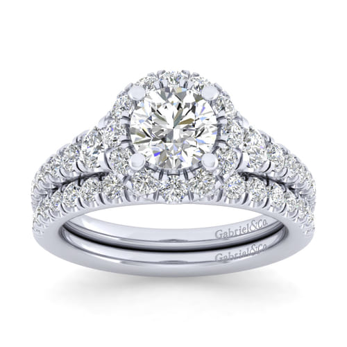 14K White Gold Matching Wedding Band