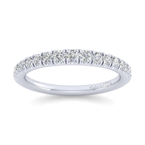 14K White Gold Matching Wedding Band