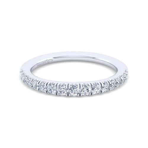 14K White Gold Matching Wedding Band