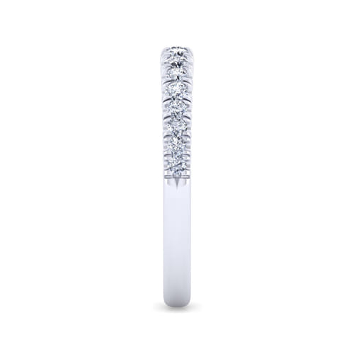 14K White Gold Matching Wedding Band