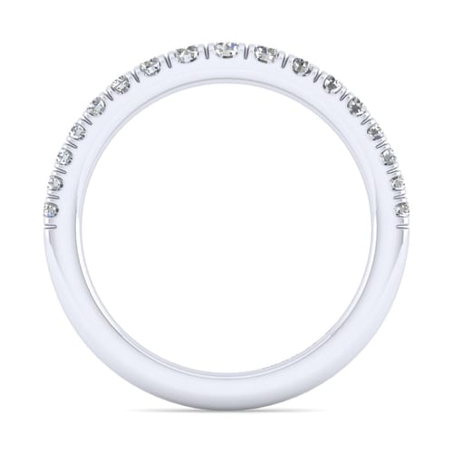 14K White Gold Matching Wedding Band