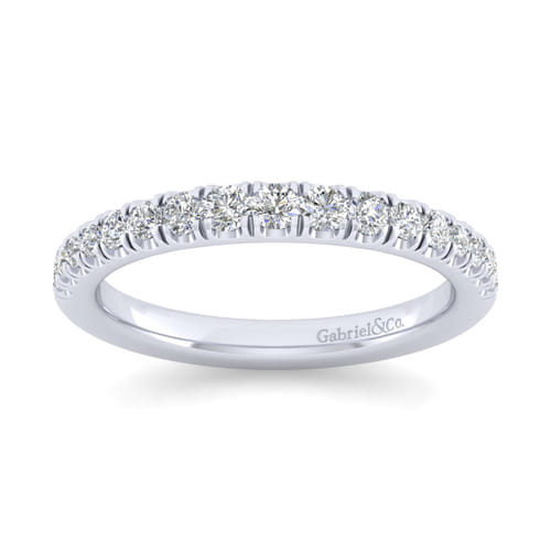 14K White Gold Matching Wedding Band