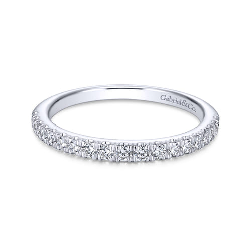 14K White Gold Matching Wedding Band
