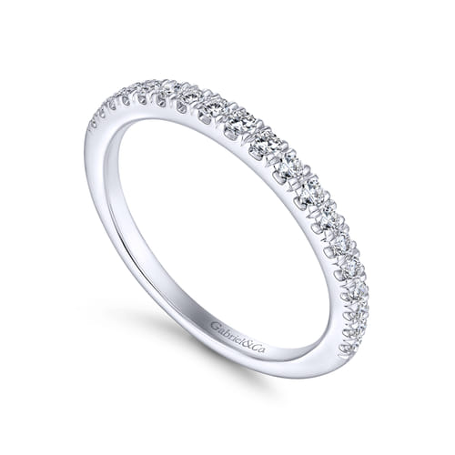 14K White Gold Matching Wedding Band