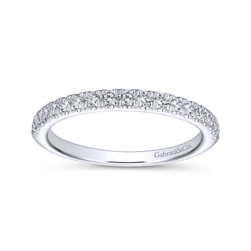 14K White Gold Matching Wedding Band