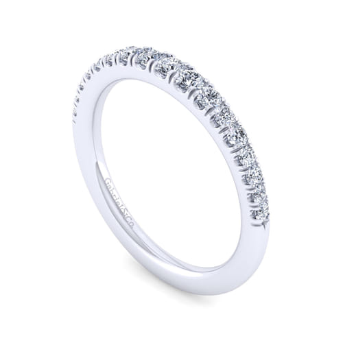 14K White Gold Matching Wedding Band