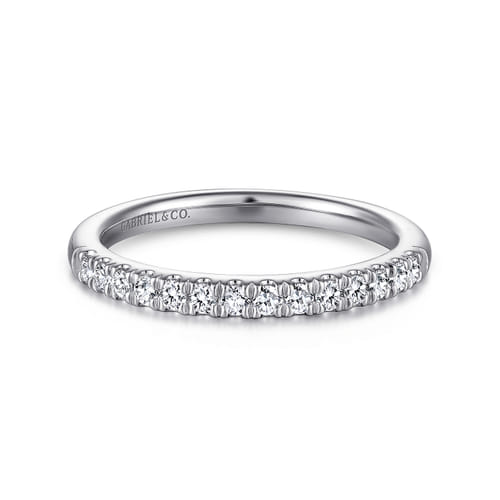 14K White Gold Matching Wedding Band