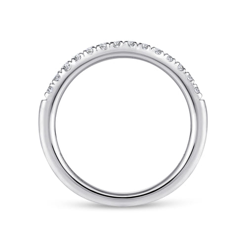 14K White Gold Matching Wedding Band